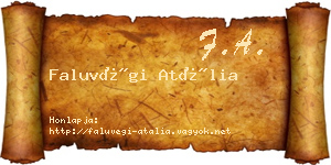 Faluvégi Atália névjegykártya